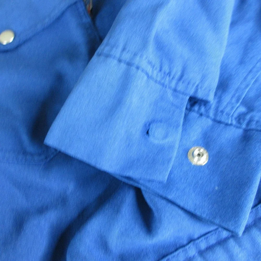 Workrite FR Coveralls Mens 50R Blue Twill Flame Resistant Mechanic Workwear USA